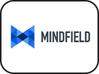 The logo for mindfield specializing in hiring new arrivals.